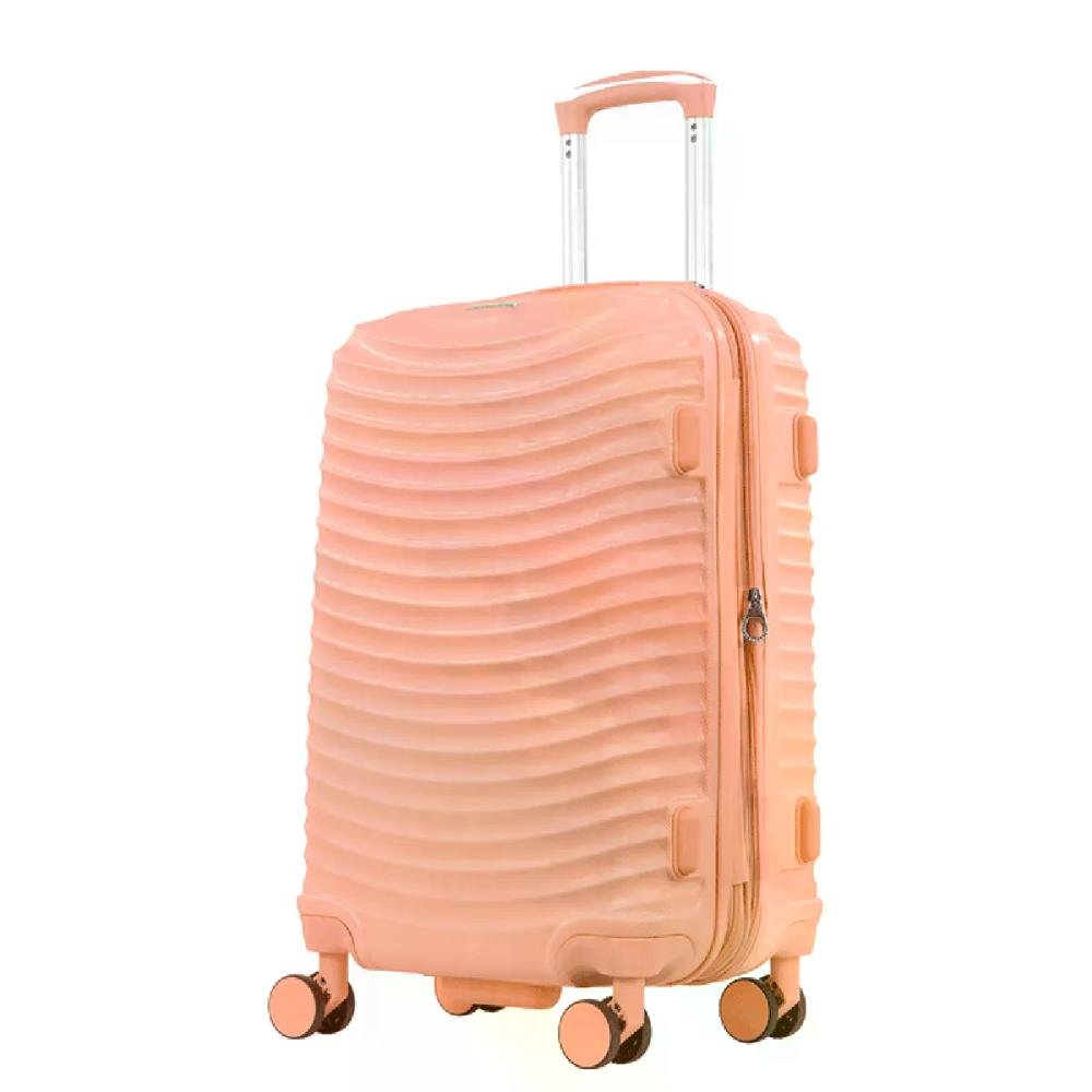 Mala Média 23kg Expansível TSA Giro 360º ABS Vega 3T Sestini Coral 3