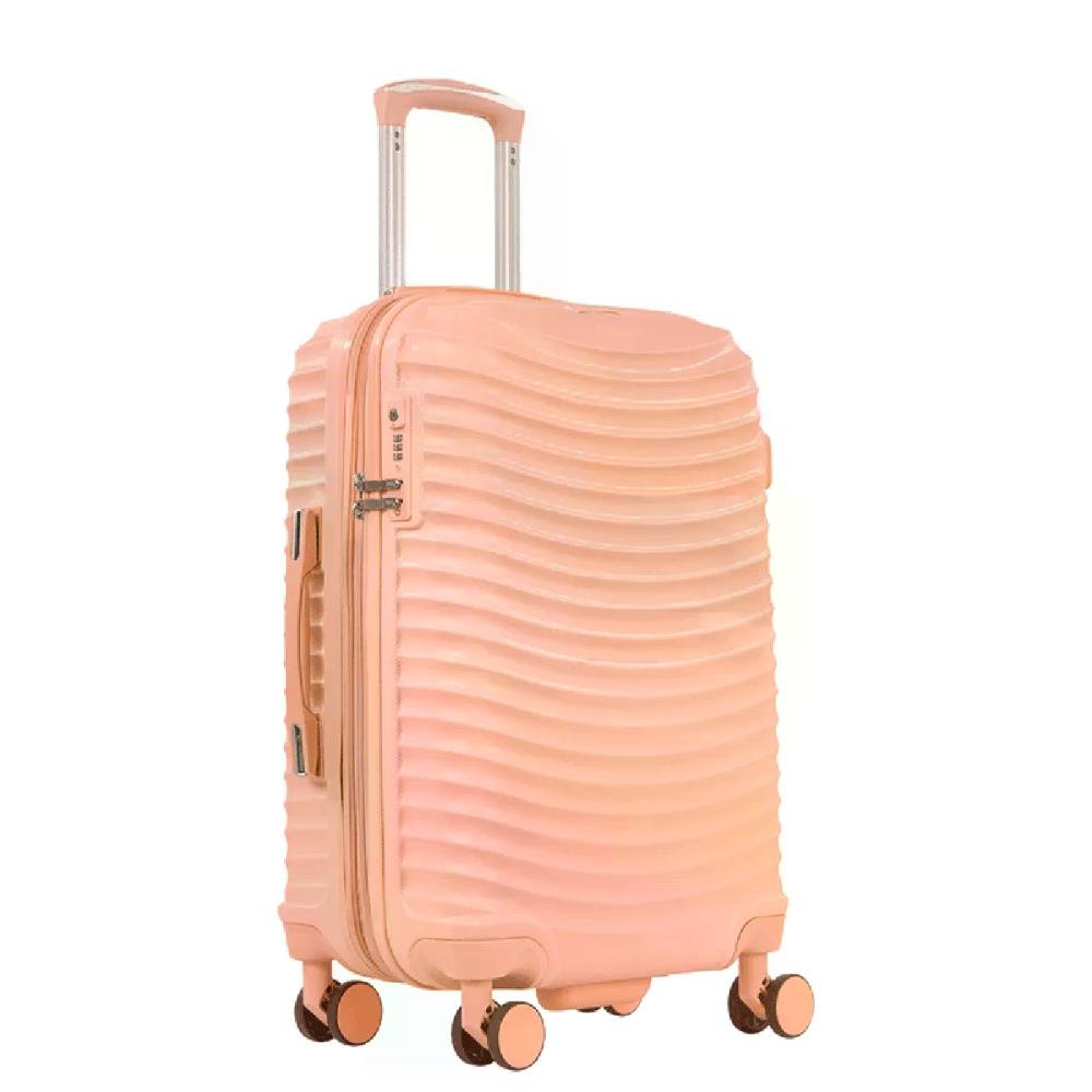 Mala Média 23kg Expansível TSA Giro 360º ABS Vega 3T Sestini Coral 4