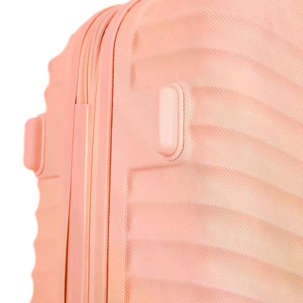 Mala Média 23kg Expansível TSA Giro 360º ABS Vega 3T Sestini Coral 9
