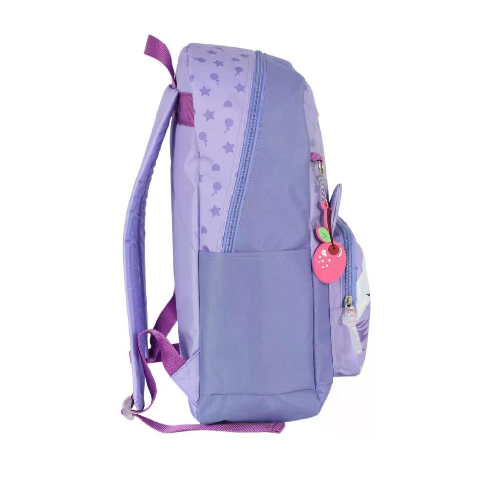 Mochila Escolar Juvenil Bichos Fofos Up4you Roxo 3