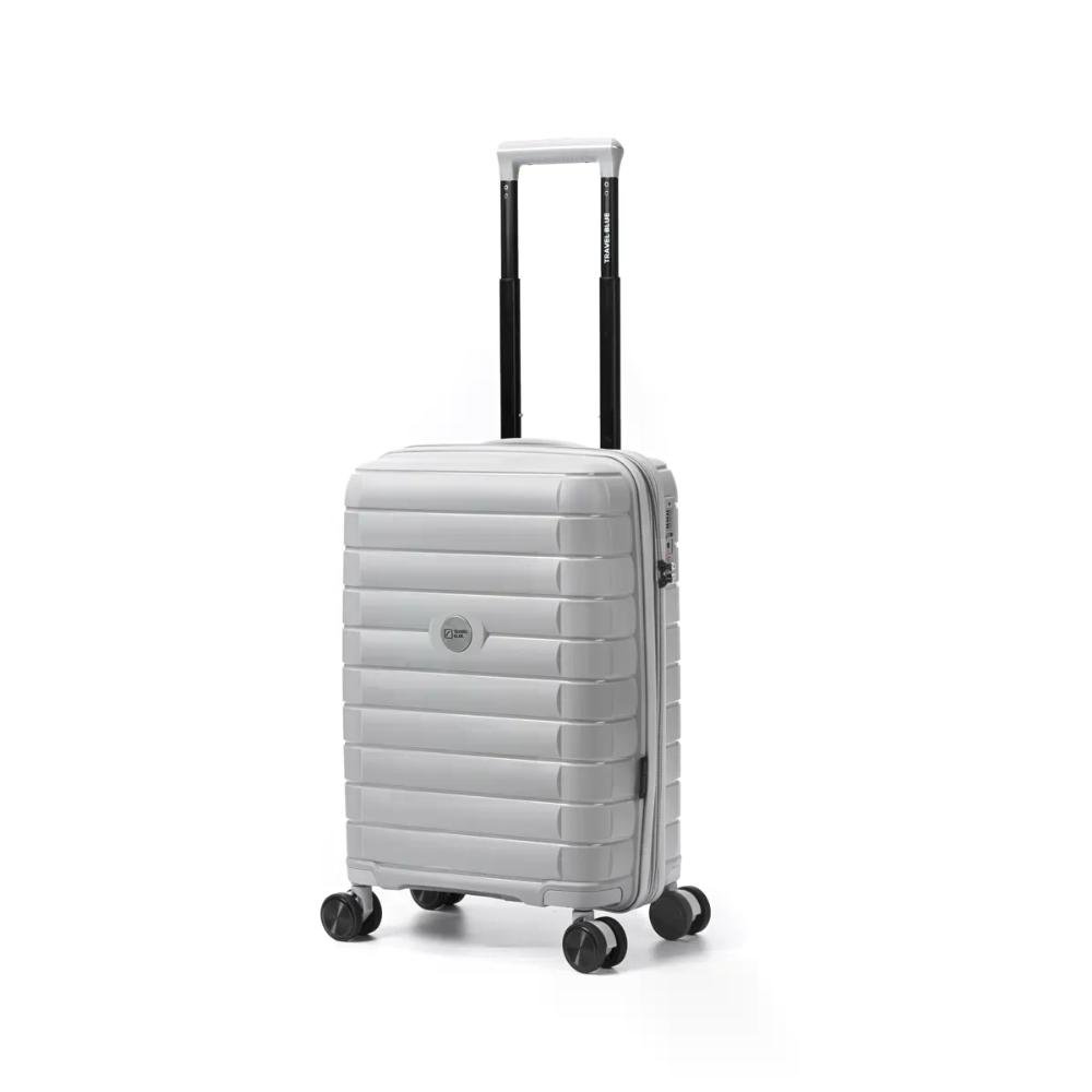 Mala Bordo 10kg Polipropileno Giro 360º Everest Travel Blue Cinza 2