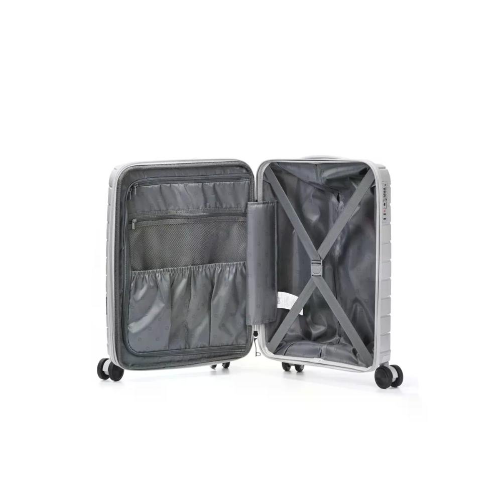 Mala Bordo 10kg Polipropileno Giro 360º Everest Travel Blue Cinza 6