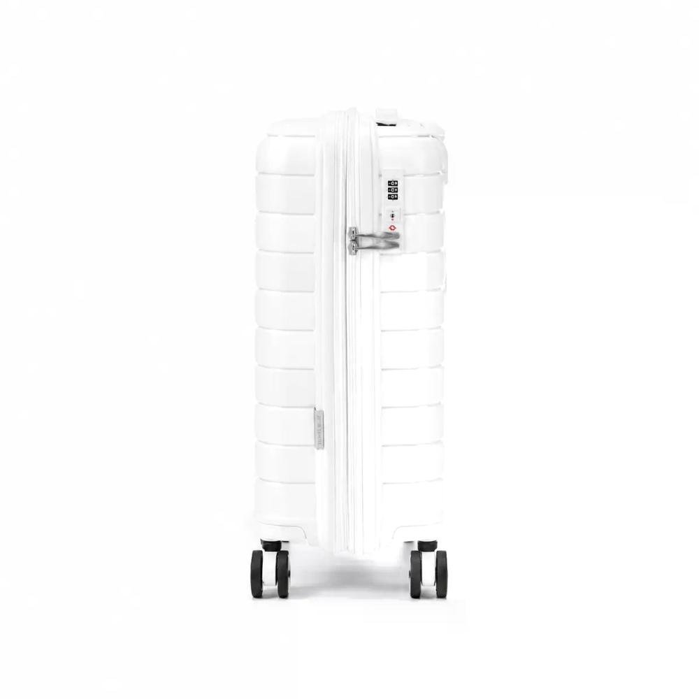 Mala Bordo 10kg Polipropileno Giro 360º Everest Travel Blue Branco 2