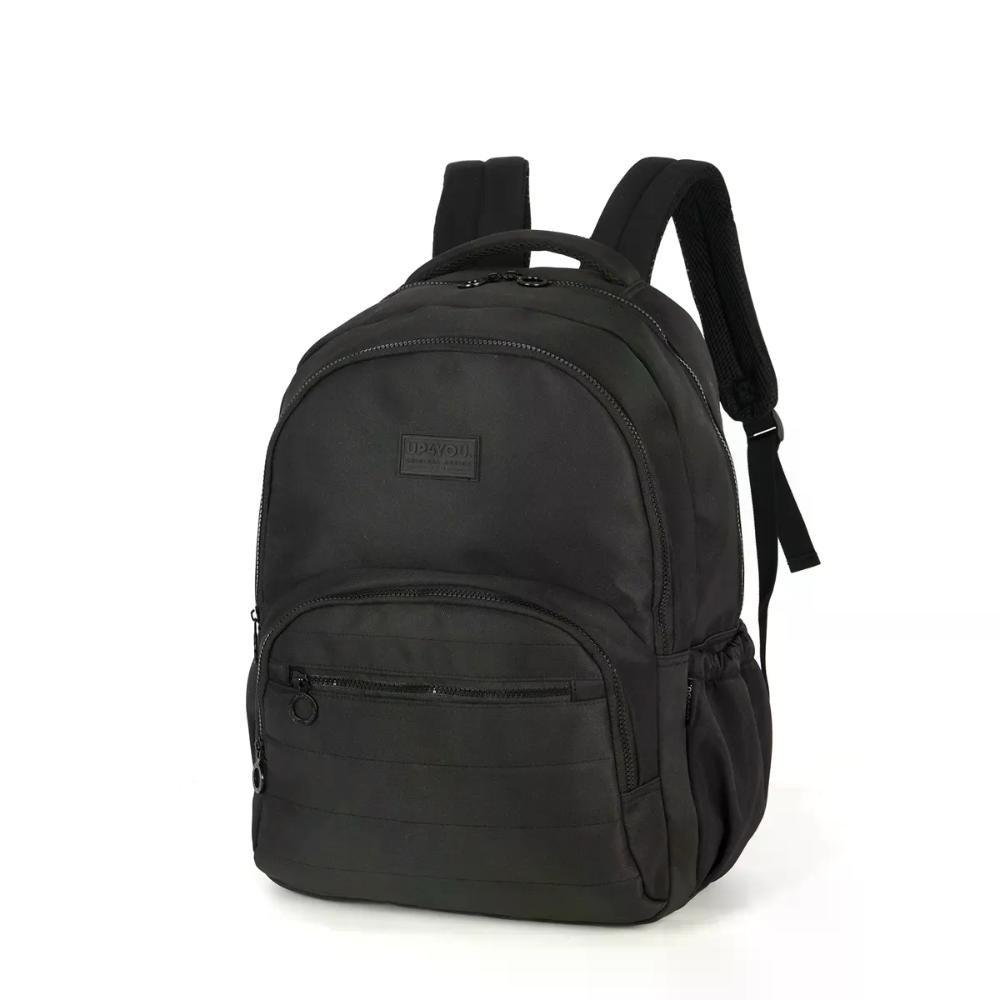 Mochila Escolar Juvenil Nylon Color Original Design Up4you Preto 4
