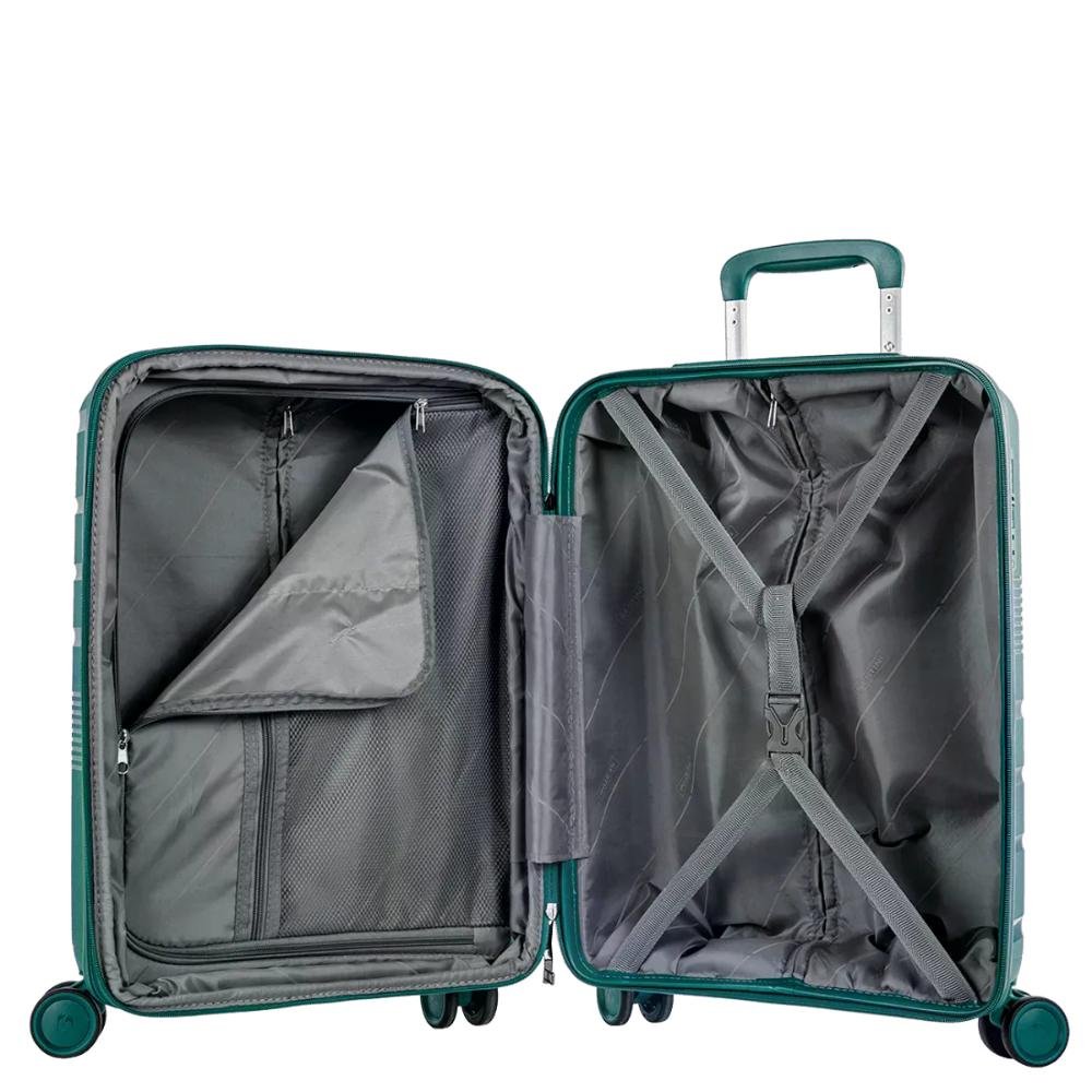 Mala Bordo 10 kg Rodas 360° Polipropileno Supreme Sestini Verde 11