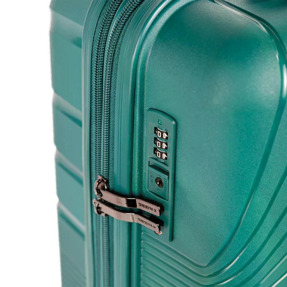 Mala Bordo 10 kg Rodas 360° Polipropileno Supreme Sestini Verde 5