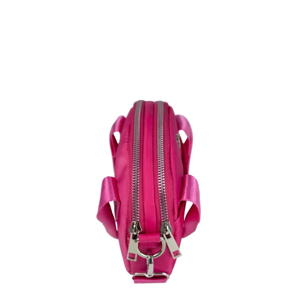 Bolsa Mão Nylon LPN0037 Le Postiche Rosa 3