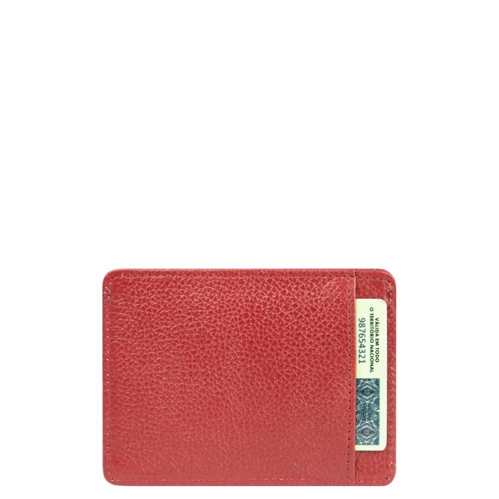 Porta Cartão Couro Feminino 2911252 Le Postiche Vermelho 3
