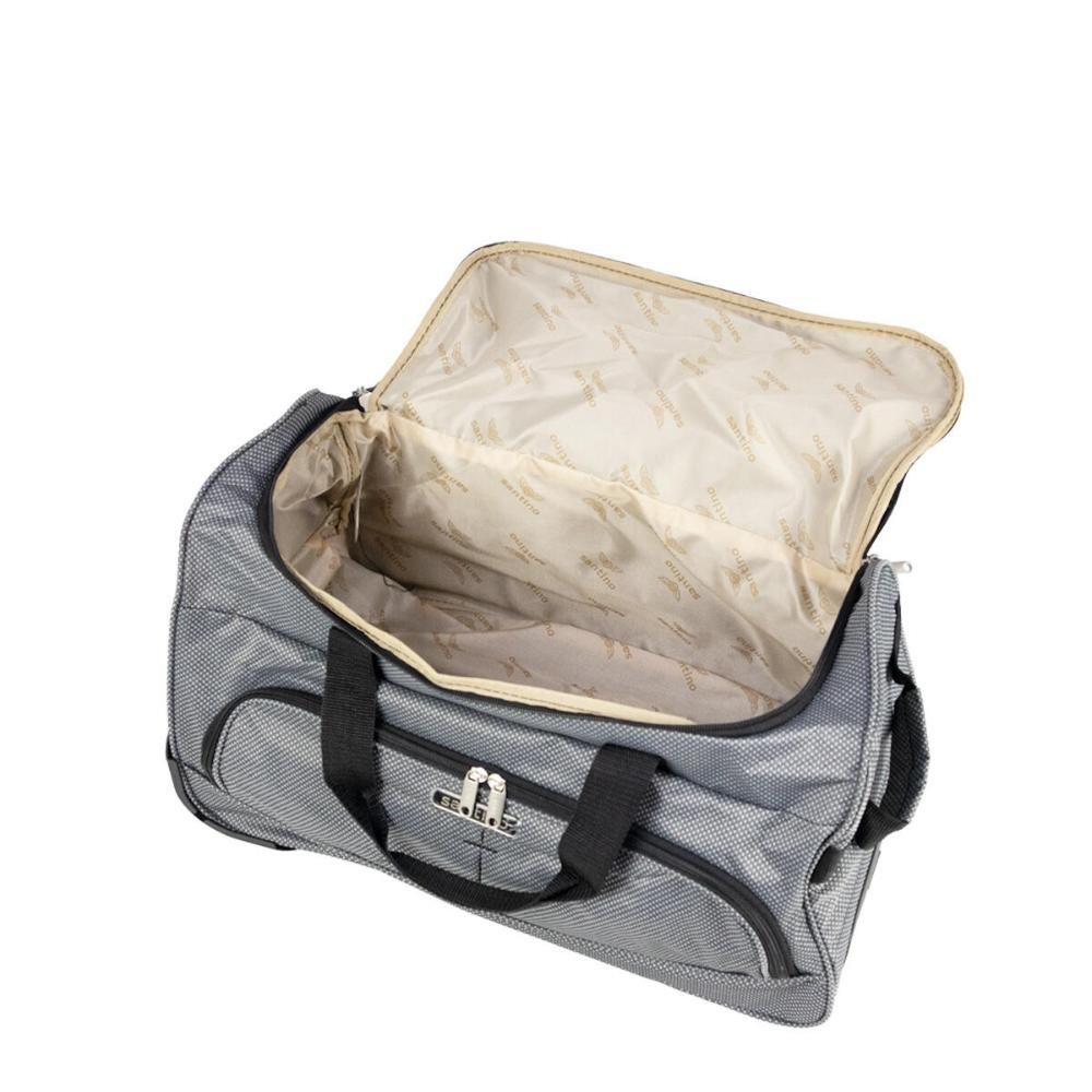 Bolsa de Viagem com Rodas Fixas LZS1U08 Santino Cinza 12