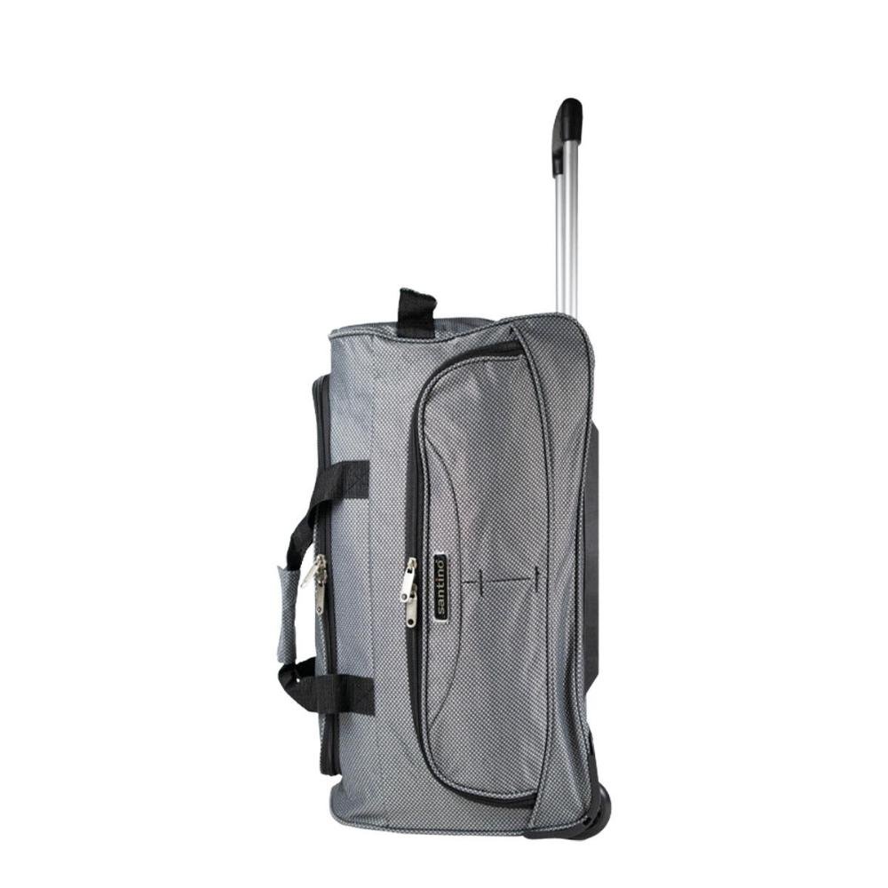 Bolsa de Viagem com Rodas Fixas LZS1U08 Santino Cinza 4