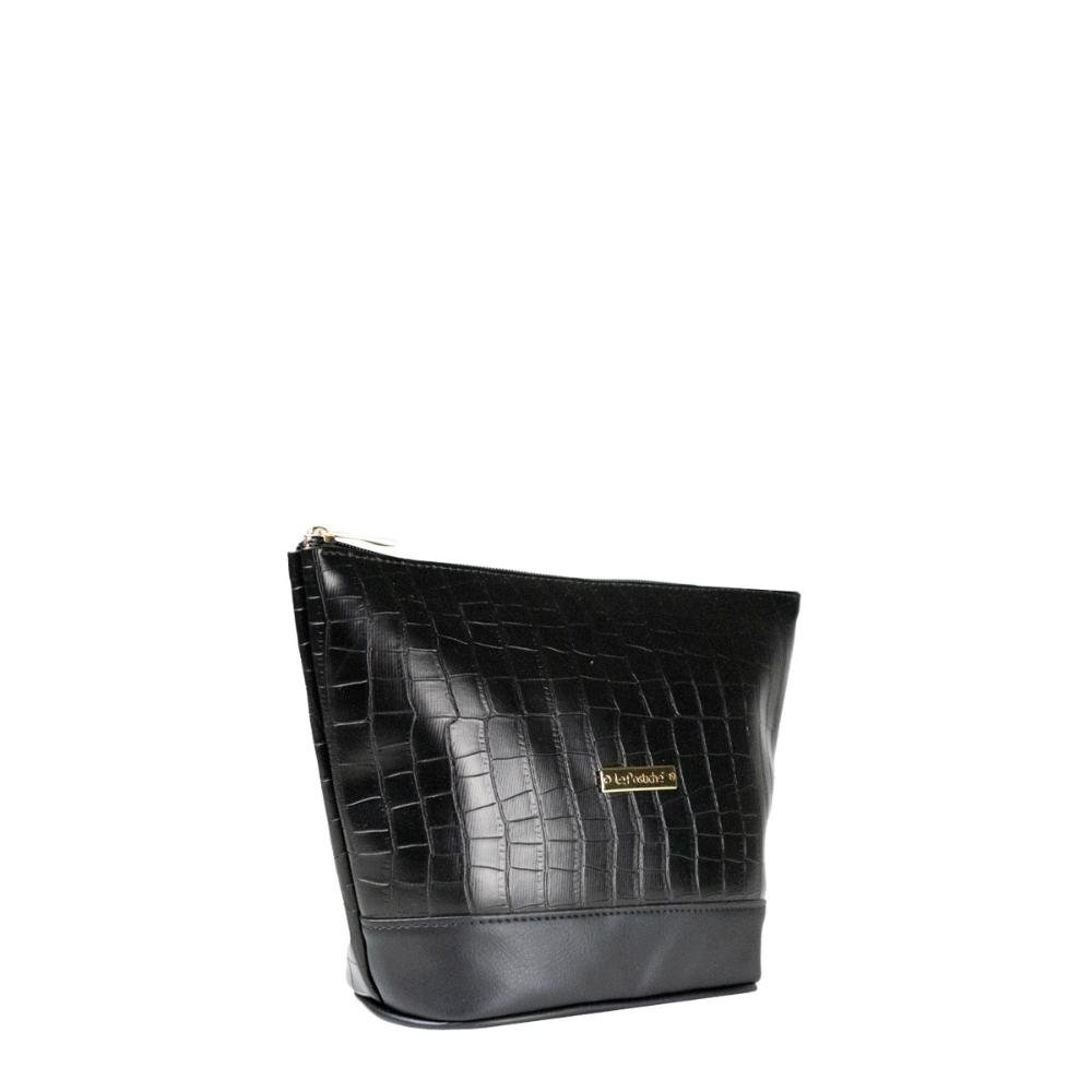 Necessaire Croco EX1018 Le Postiche Preto 3