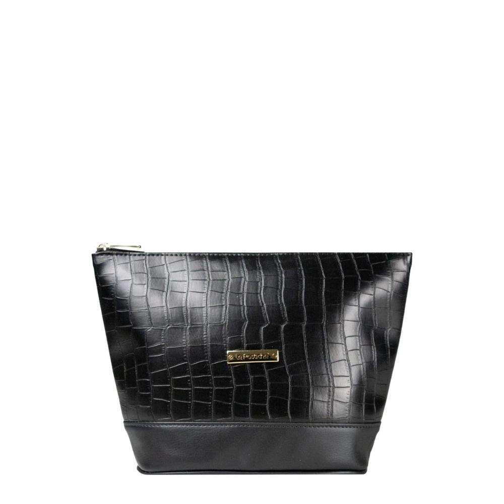 Necessaire Croco EX1018 Le Postiche Preto 5
