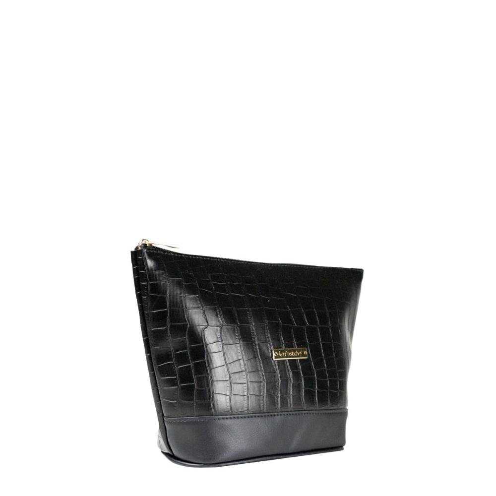 Necessaire Croco EX1018 Le Postiche Preto 7