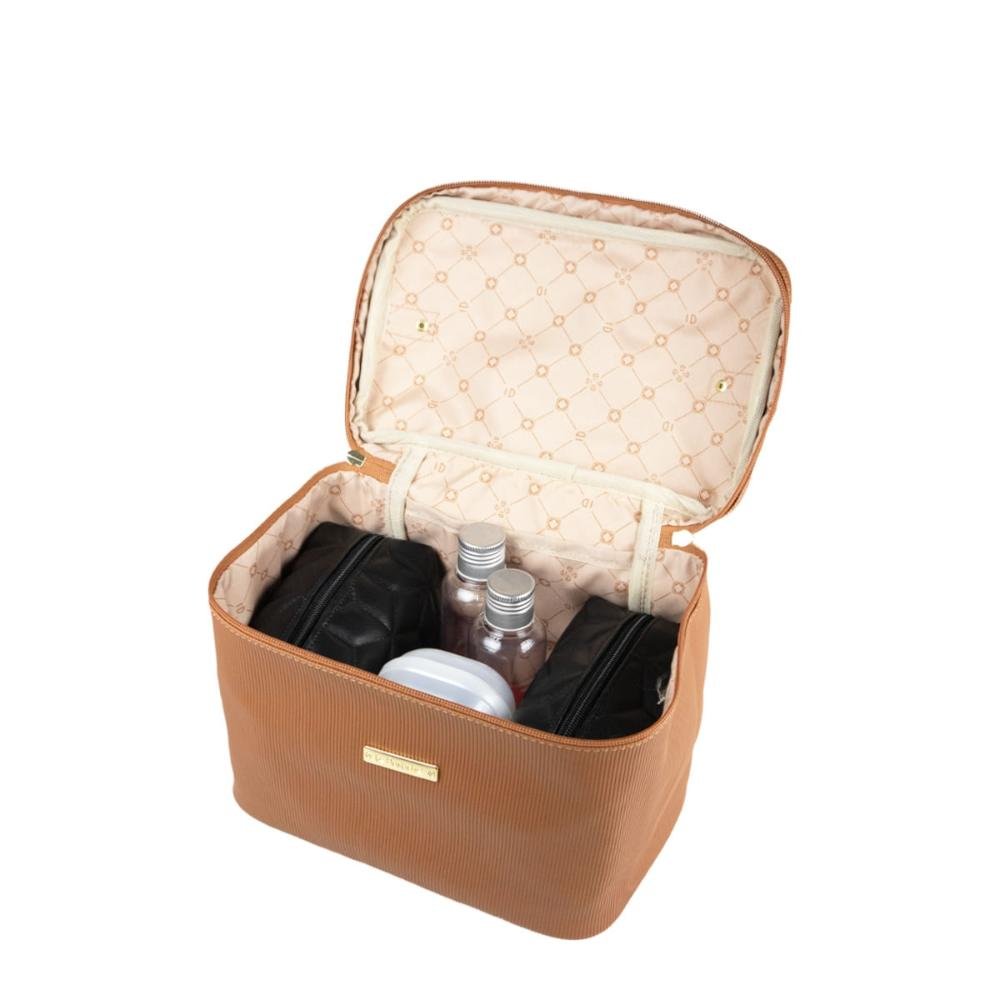Necessaire Canelado EX1088CAN Le Postiche Caramelo 8