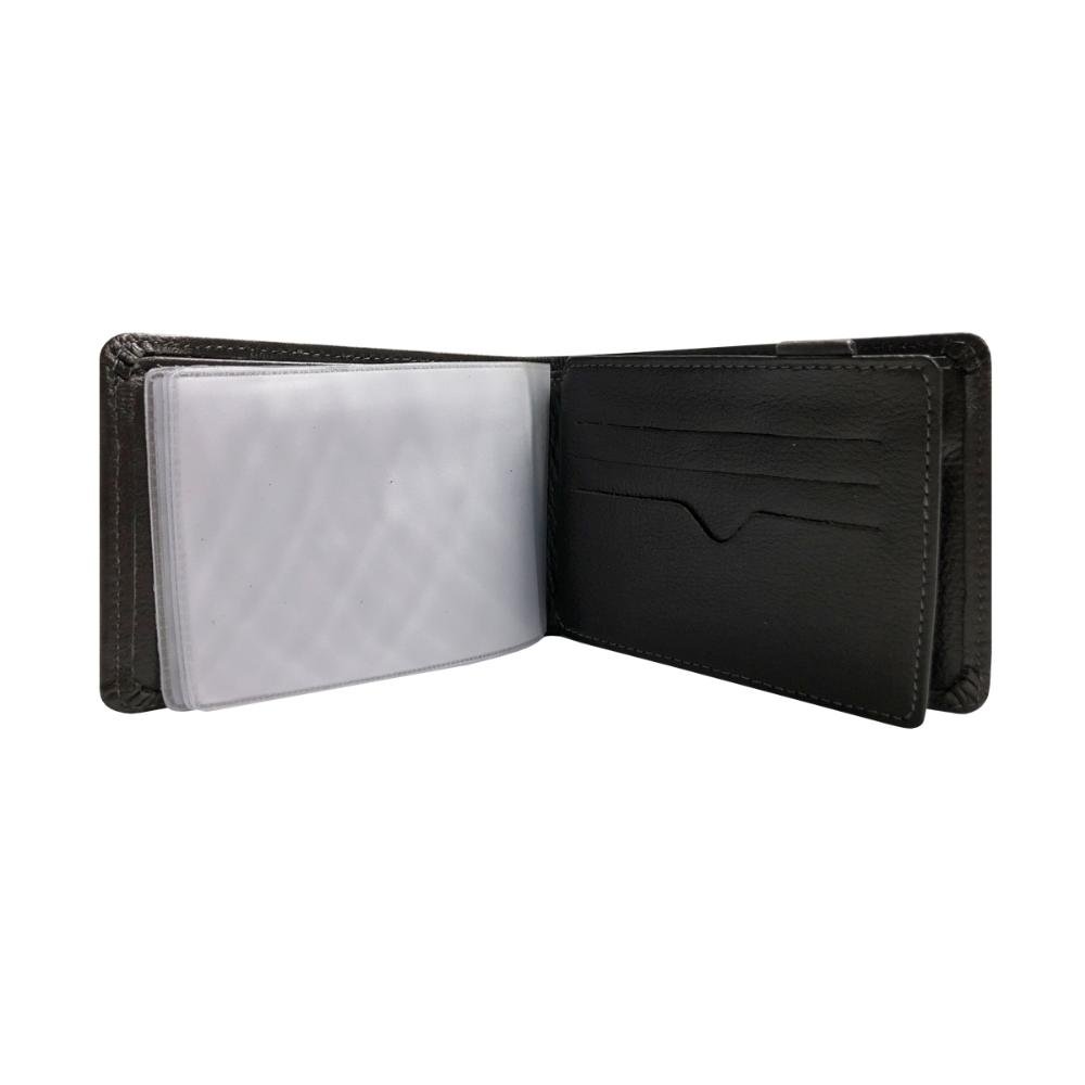 Carteira Masculina Couro Casual Line Stradda Marrom 4
