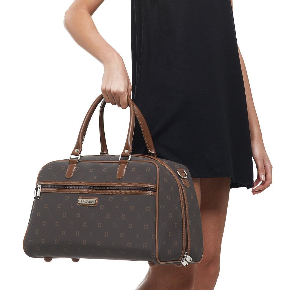 Bolsa Sacola Monograma LP25 Lansay Marrom 9