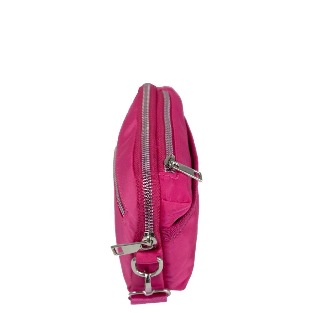 Bolsa Transversal Nylon LPN0038 Le Postiche Rosa 3