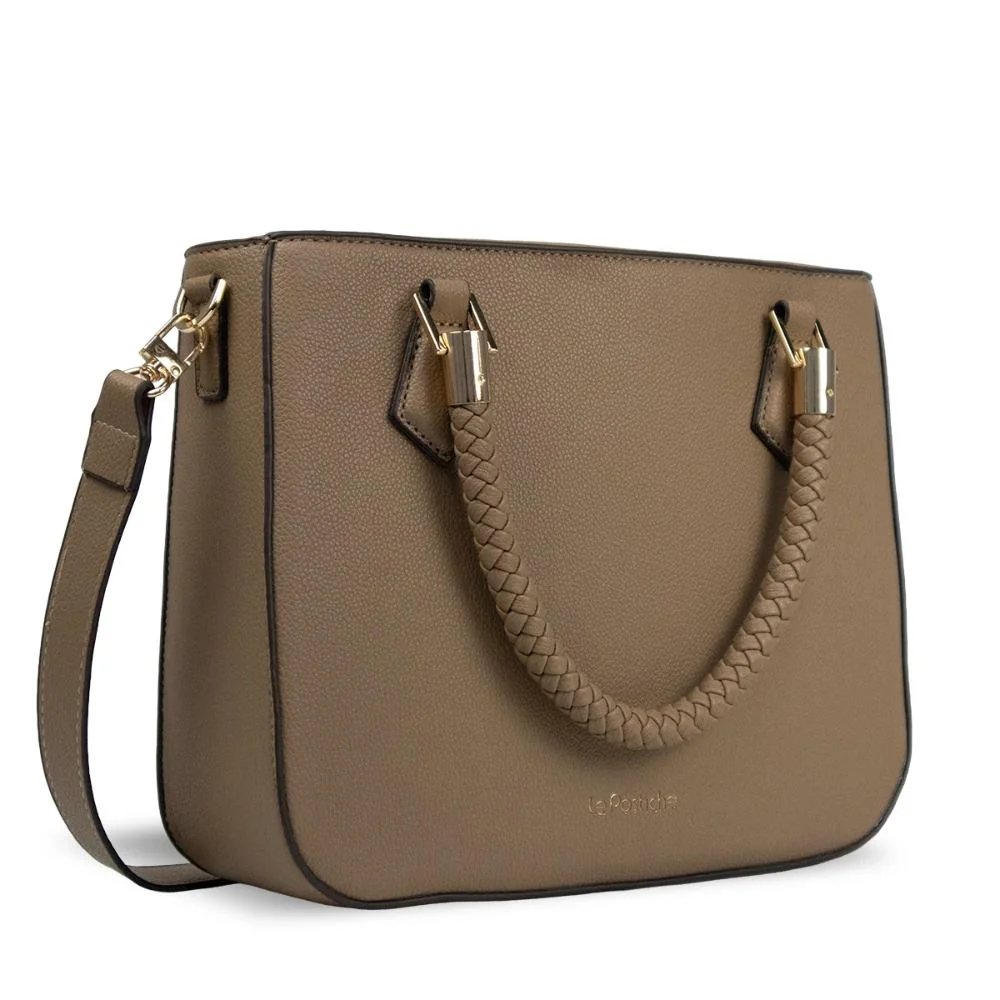 Bolsa Feminina Handbag Mini Floa Le Postiche Bege 2