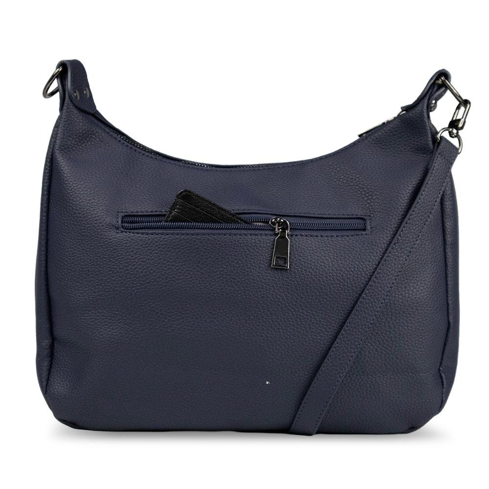Bolsa Ombro Canoa Floater Le Postiche Azul Marinho 6
