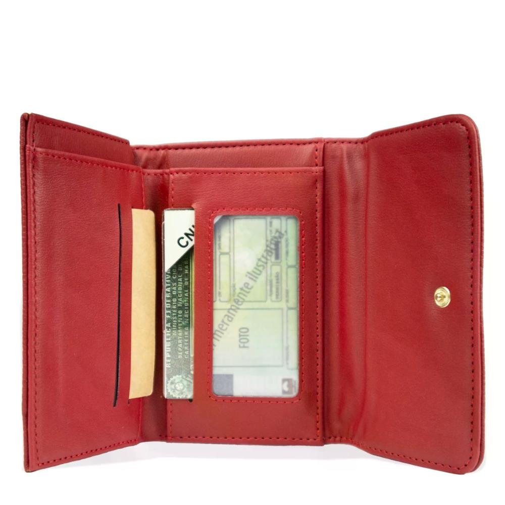 Carteira Feminina com Tampa Gash Vermelho 4