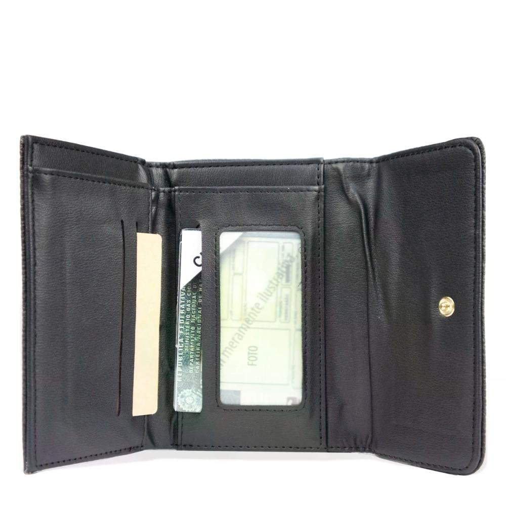 Carteira Feminina com Tampa Gash Preto 4