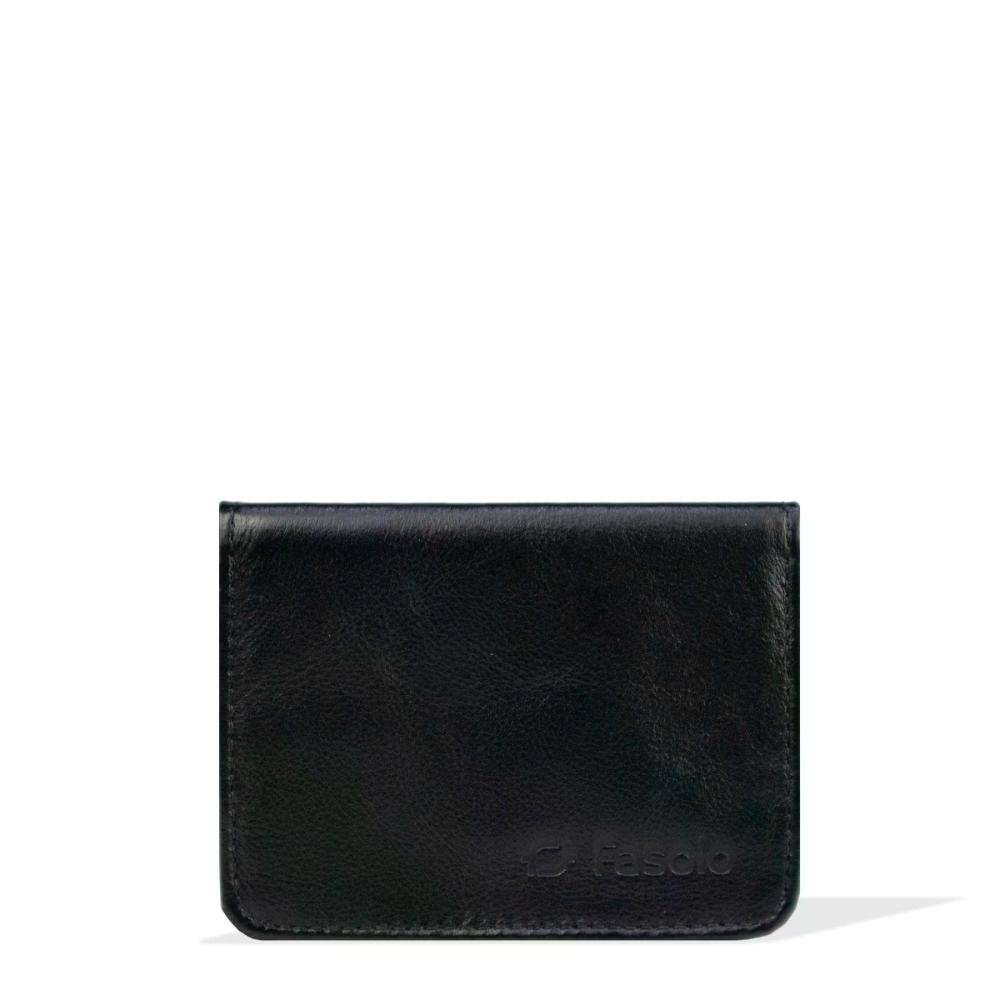 Carteira Masculina Couro Slim Fasolo Preto 2