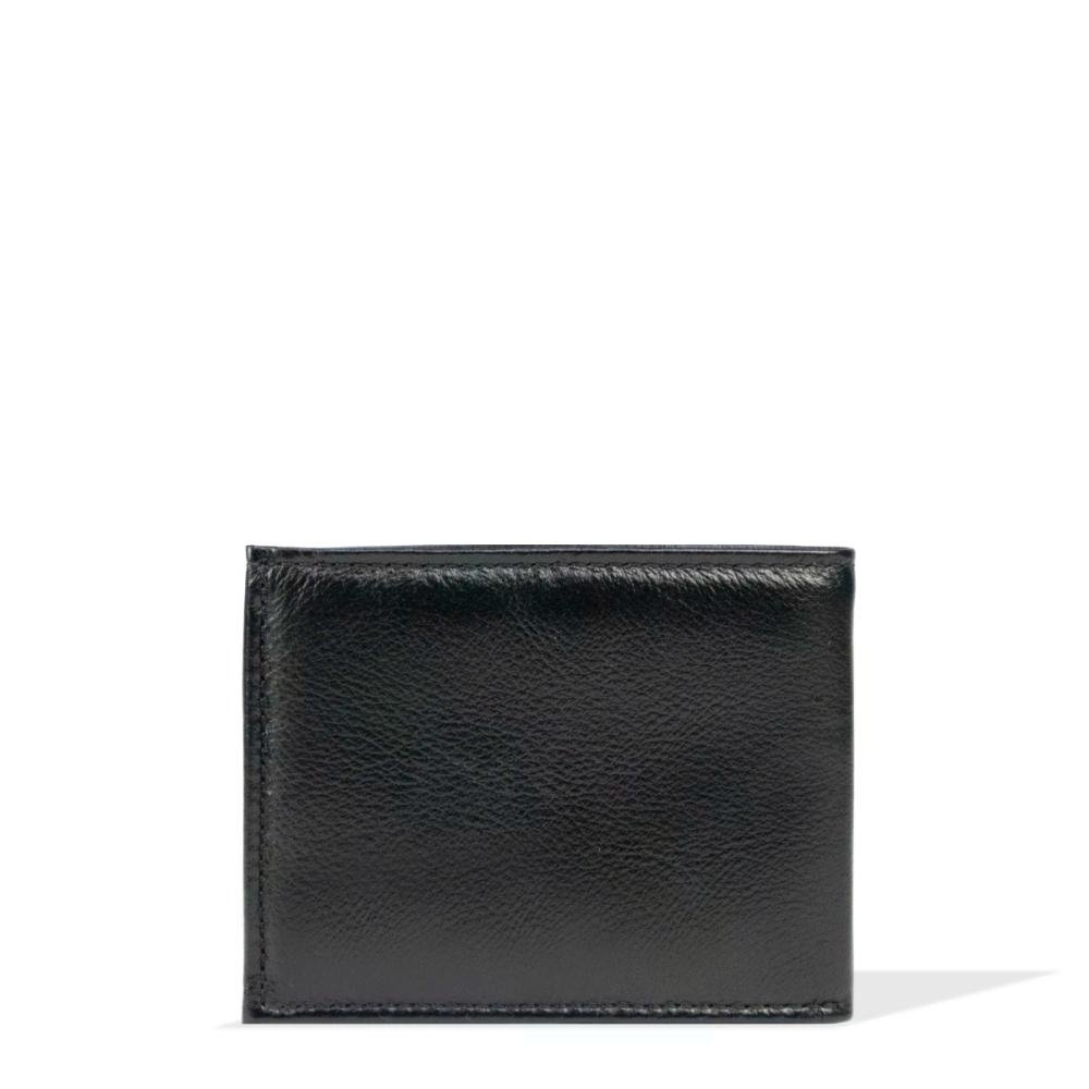 Carteira Masculina de Couro Slim Fasolo Preto 4