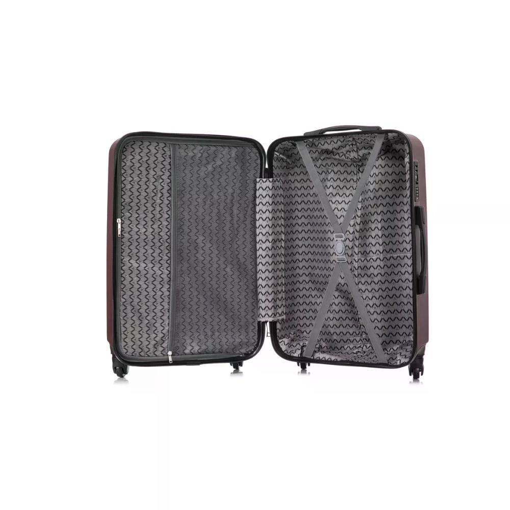 Mala Grande 32kg TSA Giro 360º Valence Lock Seanite Vinho 3