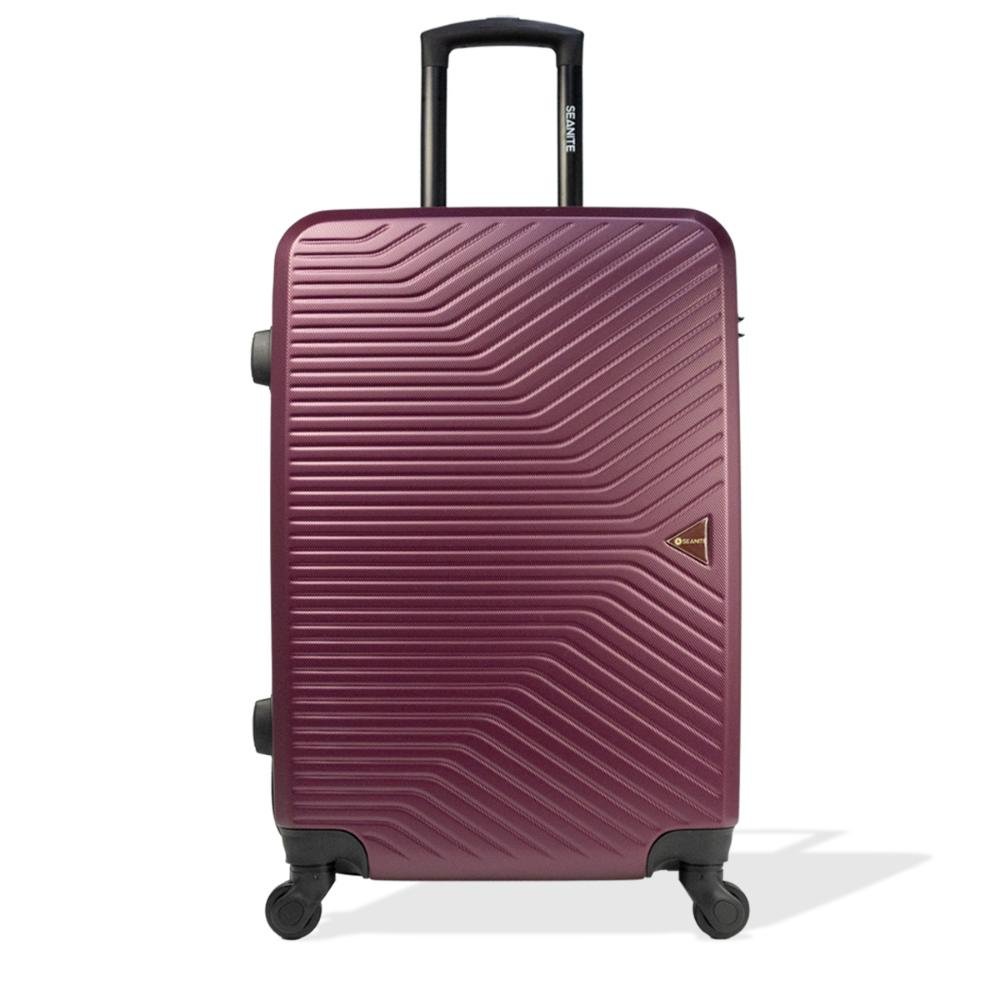 Mala Grande 32kg TSA Giro 360º Valence Lock Seanite Vinho 4