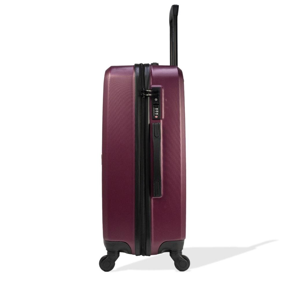 Mala Grande 32kg TSA Giro 360º Valence Lock Seanite Vinho 6
