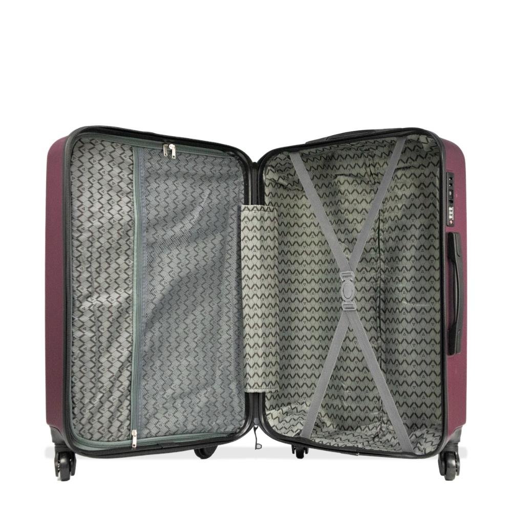 Mala Grande 32kg TSA Giro 360º Valence Lock Seanite Vinho 8