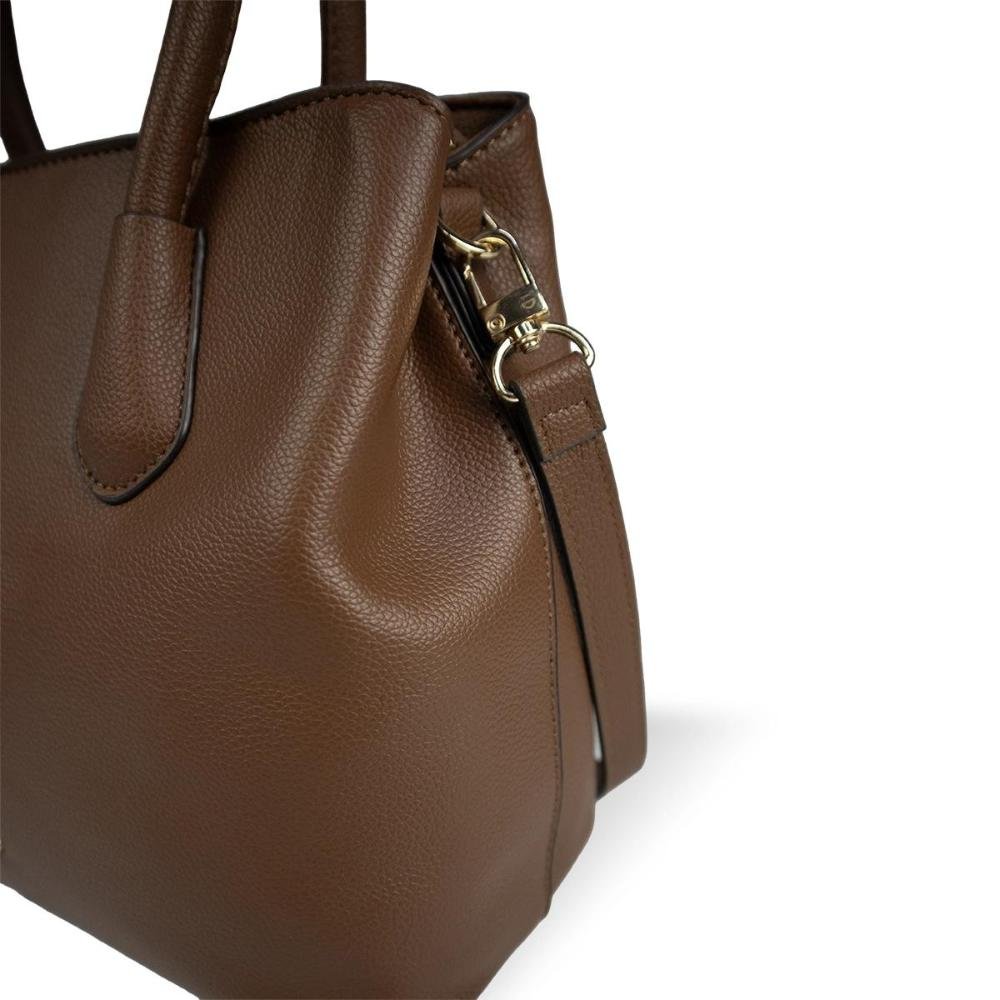Bolsa de Ombro Tote Mini Floater Le Postiche Marrom 4