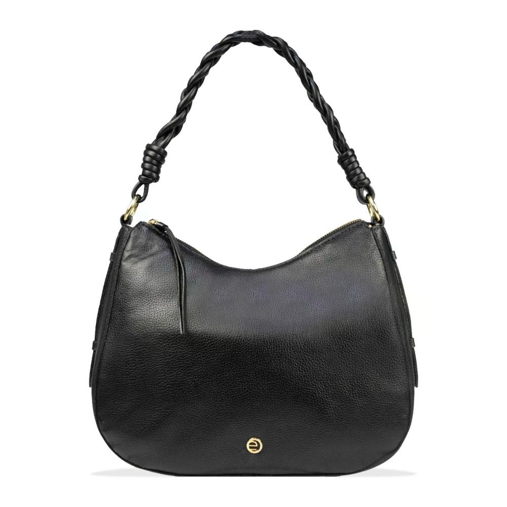 Bolsa Feminina de Couro Modelo Canoa Trançada Le Postiche