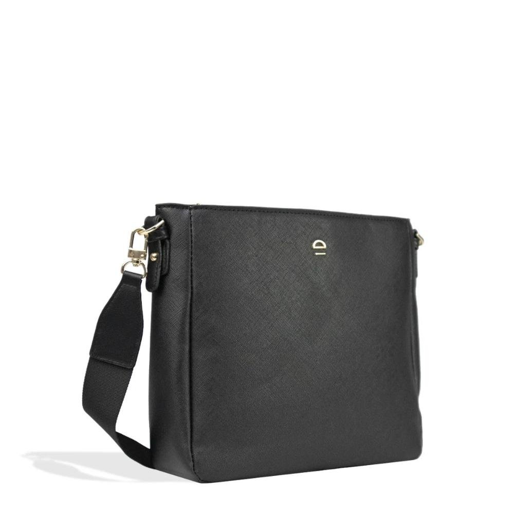 Bolsa Transversal Feminina Saffiano Le Postiche Preto 2