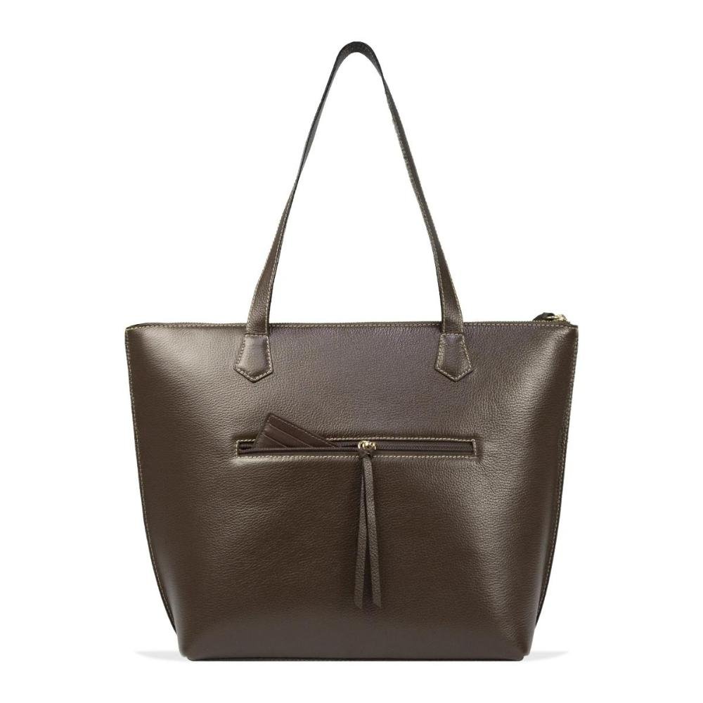 Bolsa Feminina de Ombro Modelo Tote Casual Le Postiche Marrom 2