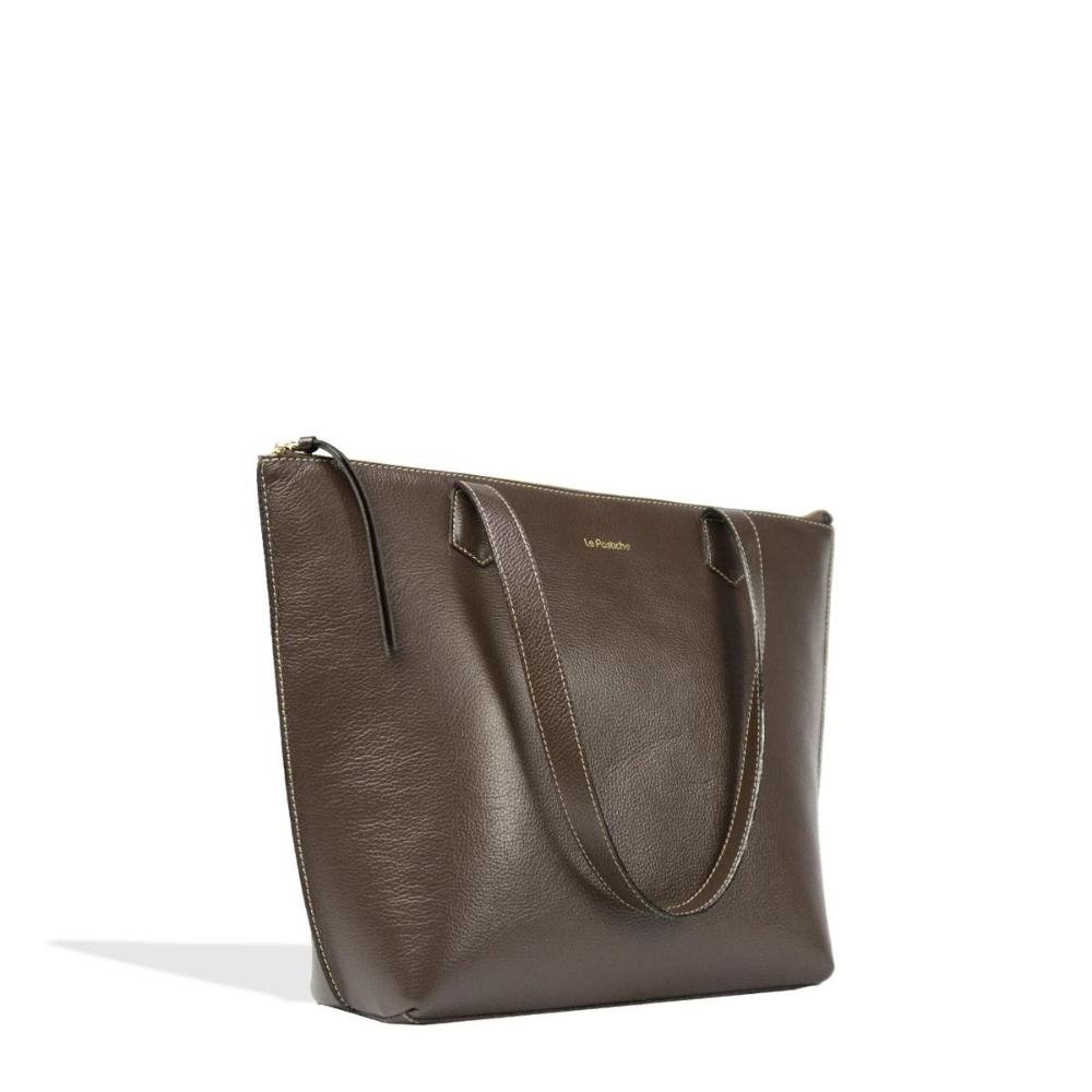 Bolsa Feminina de Ombro Modelo Tote Casual Le Postiche Marrom 5