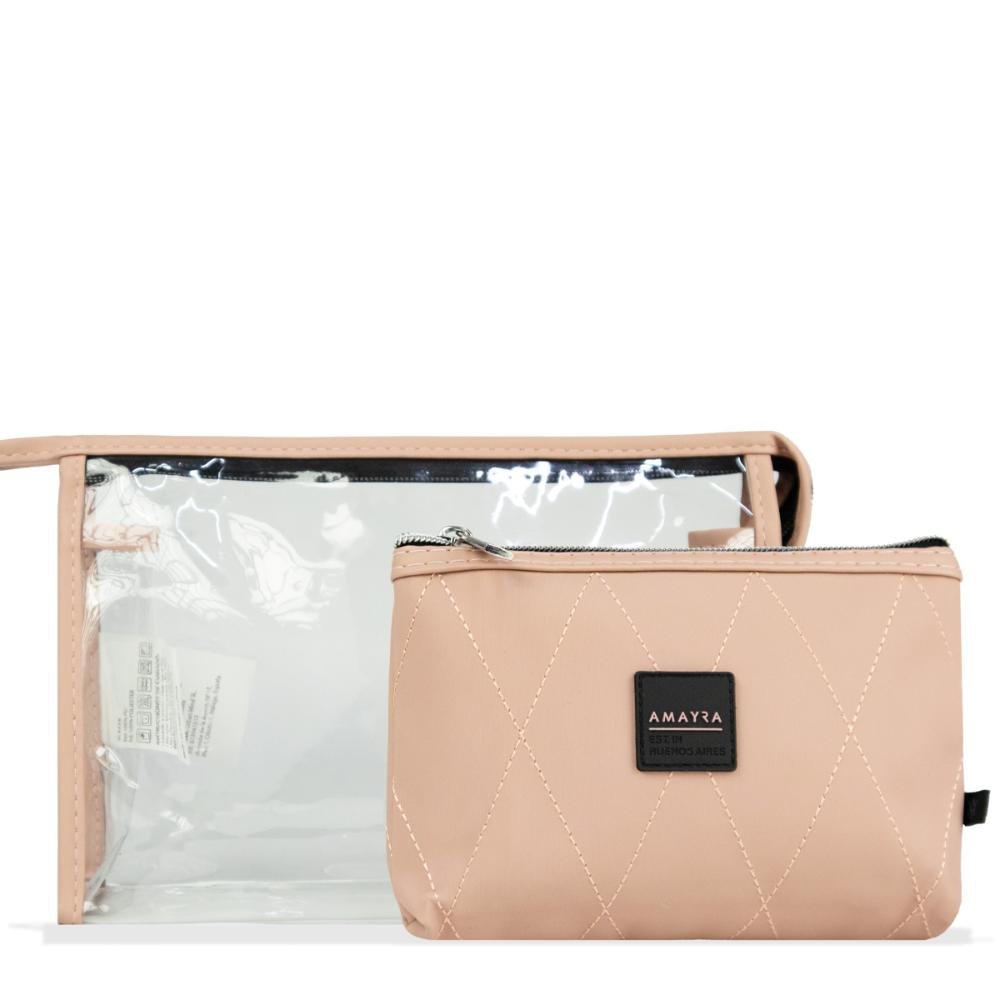 Kit Necesserie Feminina Amayra Bege 2