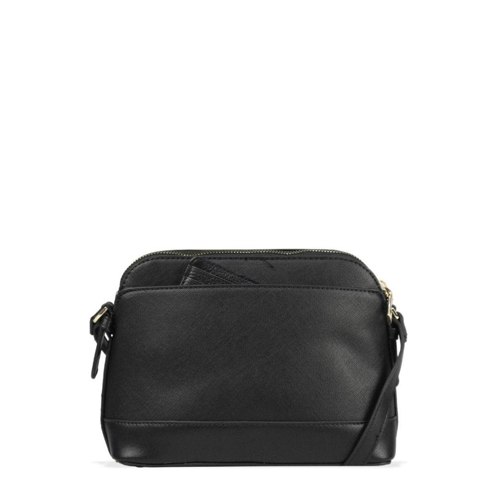 Bolsa Transversal Feminina Saffiano Le Postiche Preto 2