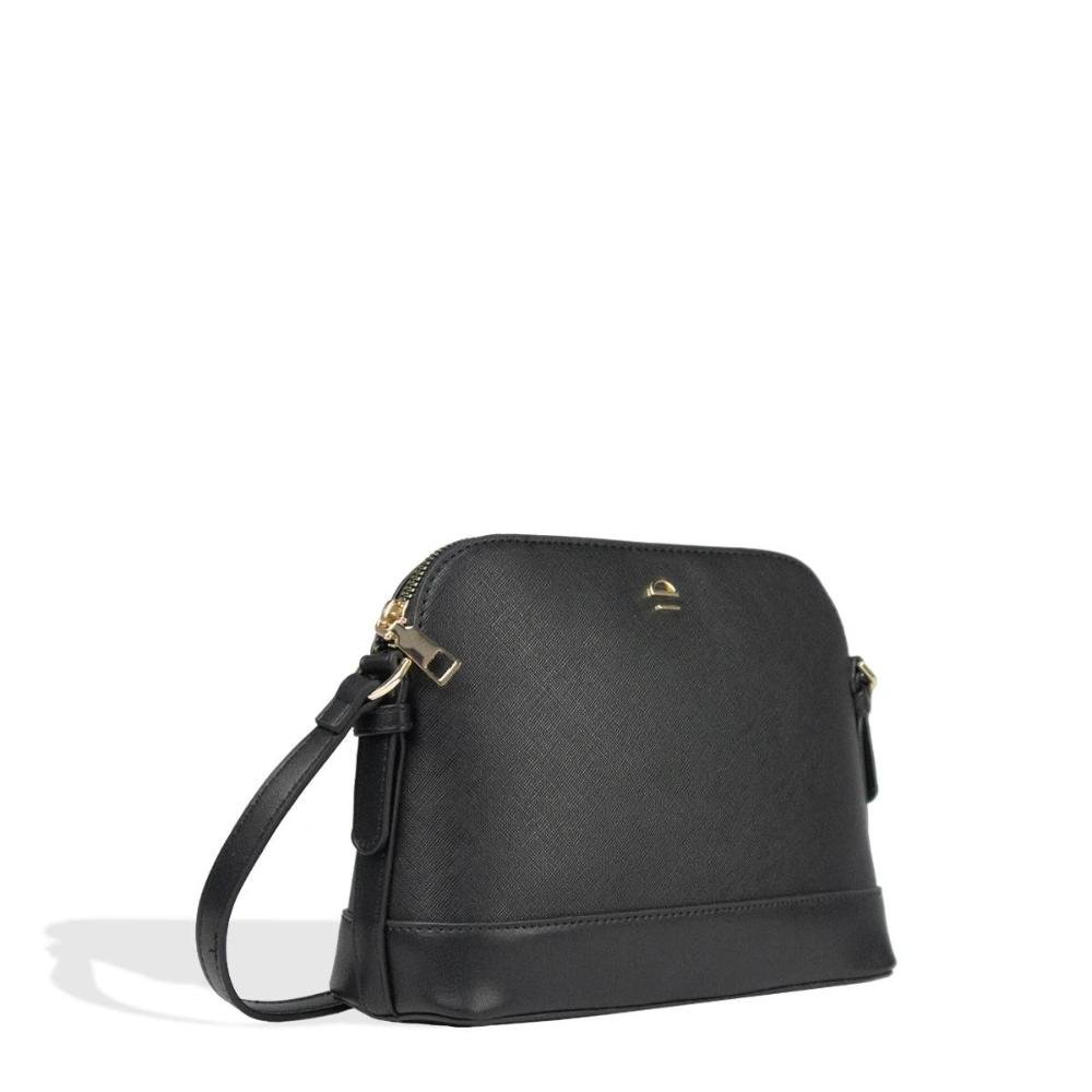 Bolsa Transversal Feminina Saffiano Le Postiche Preto 3