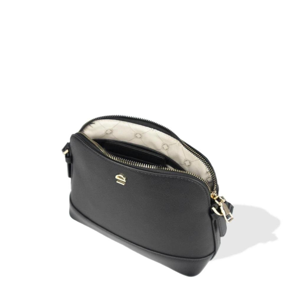 Bolsa Transversal Feminina Saffiano Le Postiche Preto 4
