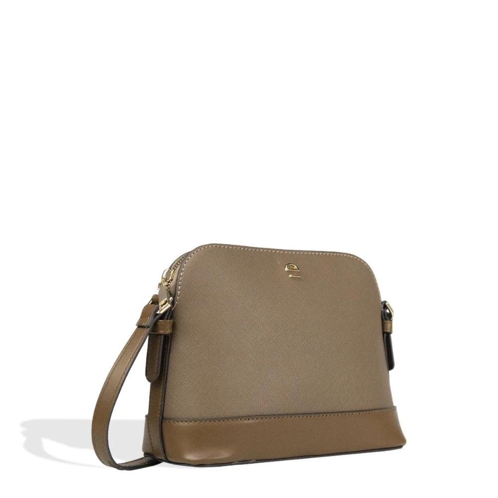 Bolsa Transversal Feminina Saffiano Le Postiche Marrom 3