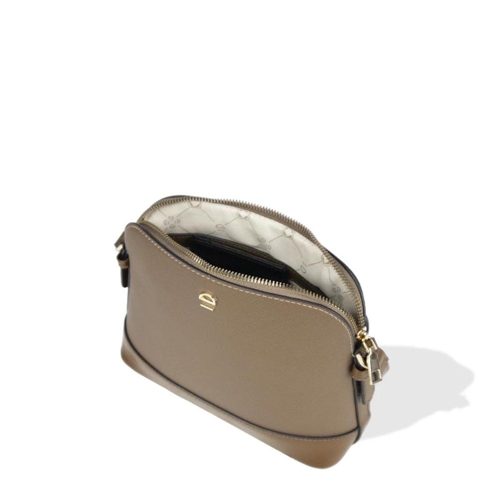 Bolsa Transversal Feminina Saffiano Le Postiche Marrom 4