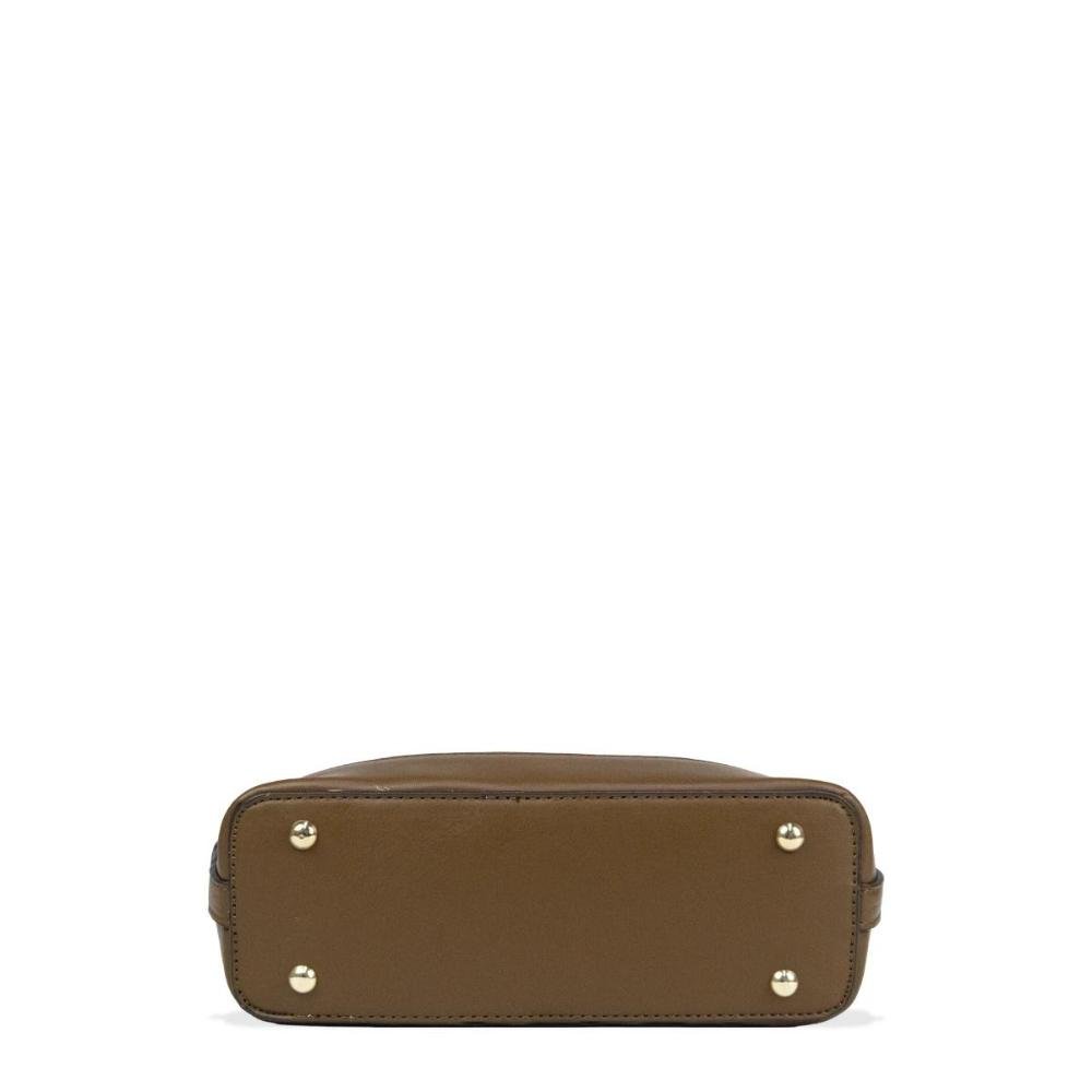 Bolsa Transversal Feminina Saffiano Le Postiche Marrom 5