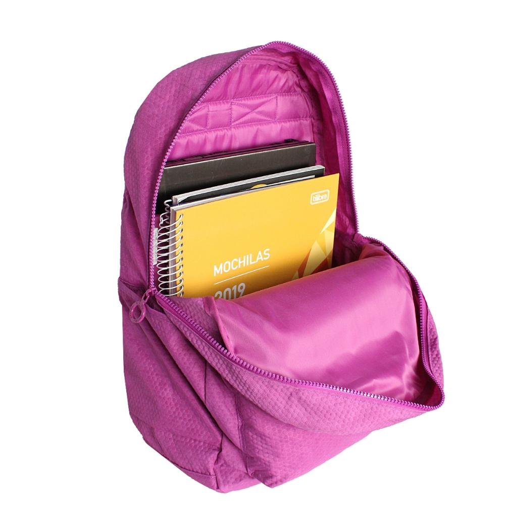 Mochila Crinkle Juvenil Luxcel Pink 4