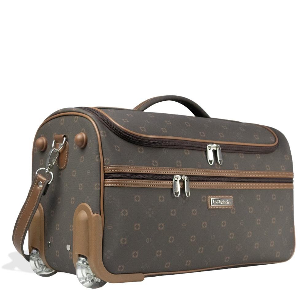Bolsa de Viagem com Rodas Monograma Le Postiche by Lansay Marrom 3