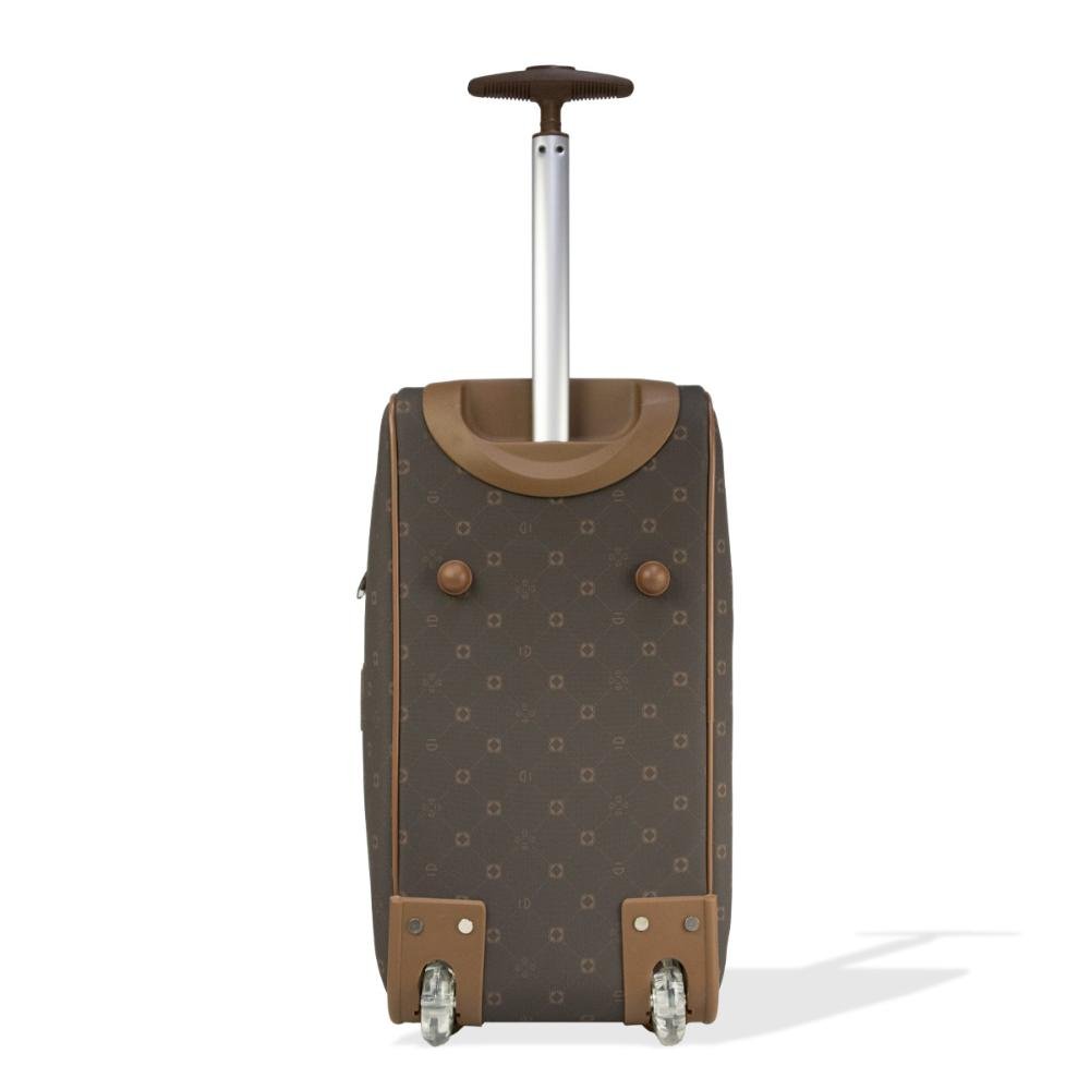 Bolsa de Viagem com Rodas Monograma Le Postiche by Lansay Marrom 7