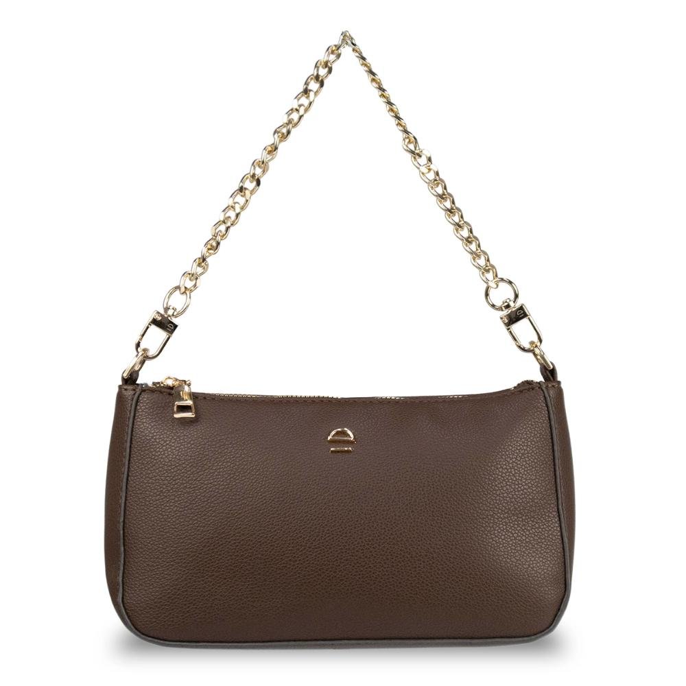 Bolsa Ombro Alça Dupla Minifloater Le Postiche Marrom 2