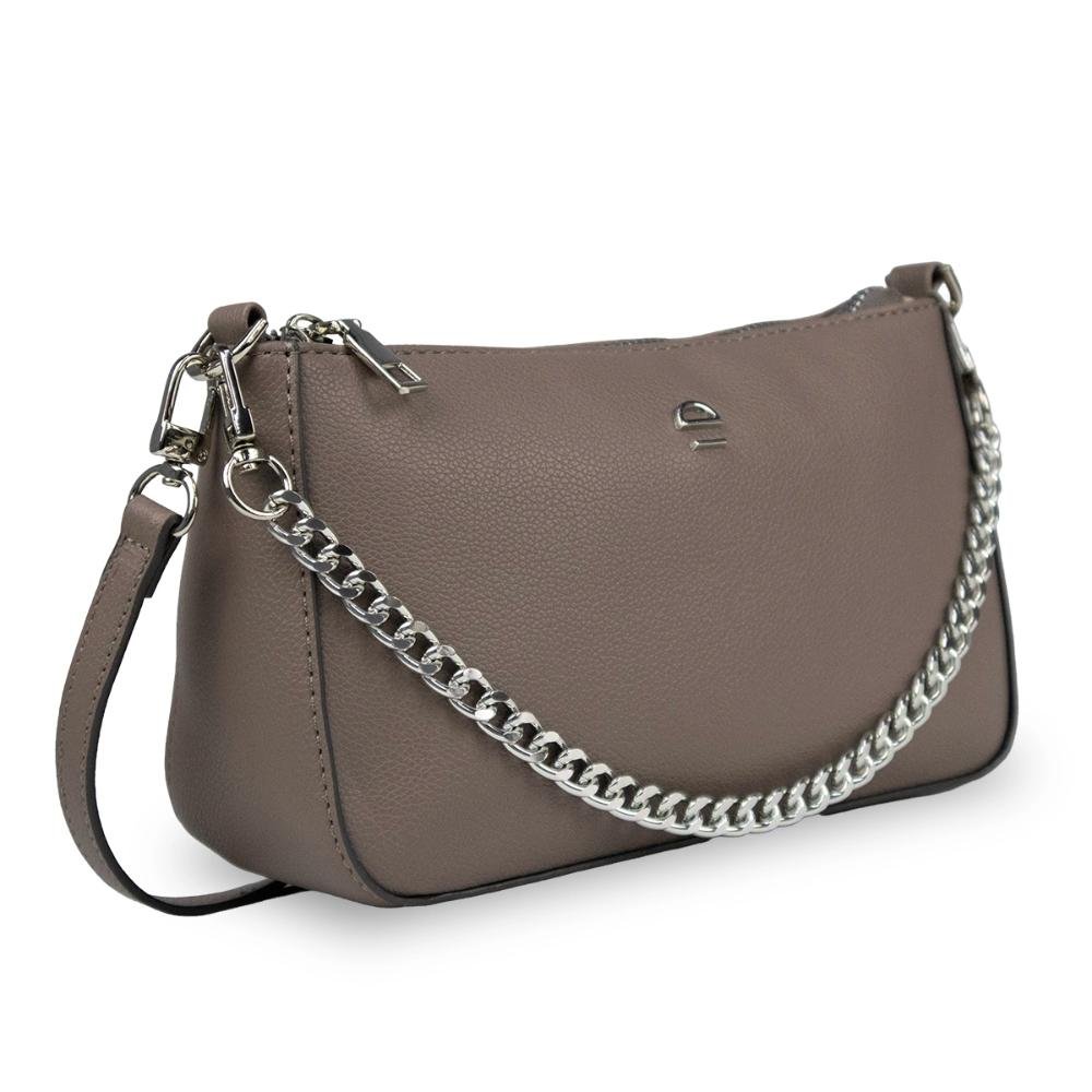 Bolsa Ombro Alça Dupla Minifloater Le Postiche Camel 2