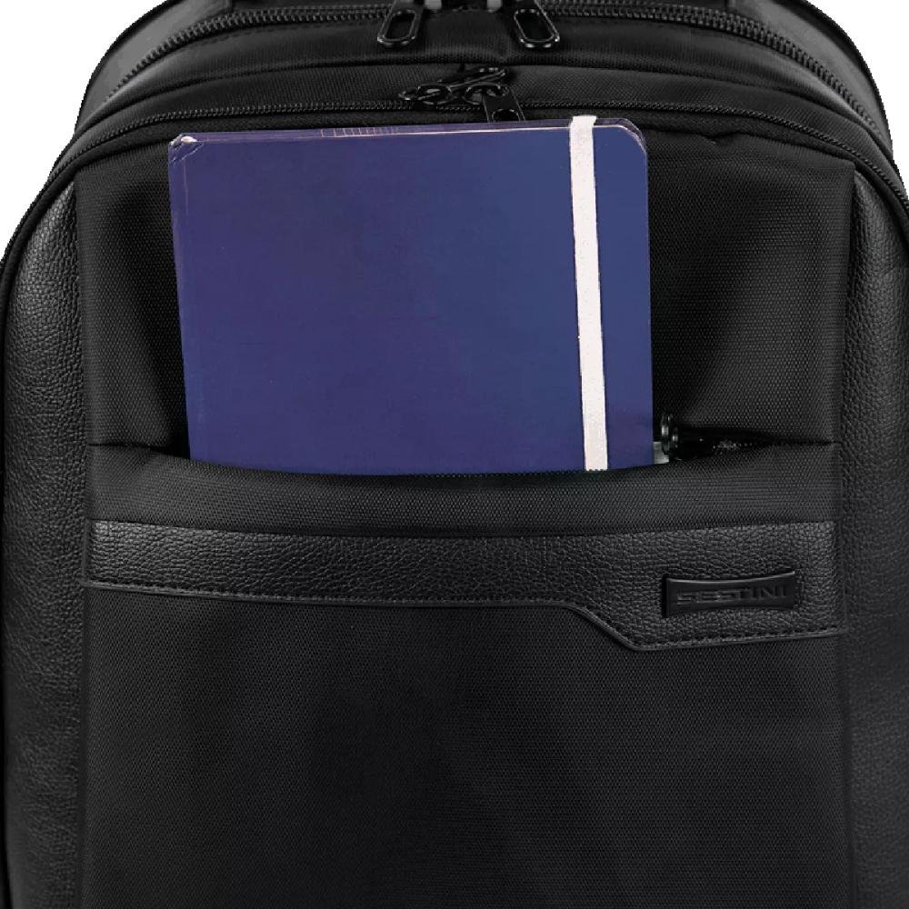Mochila Notebook 15,6" 3 Compartimentos Sestini Prime Preto 6