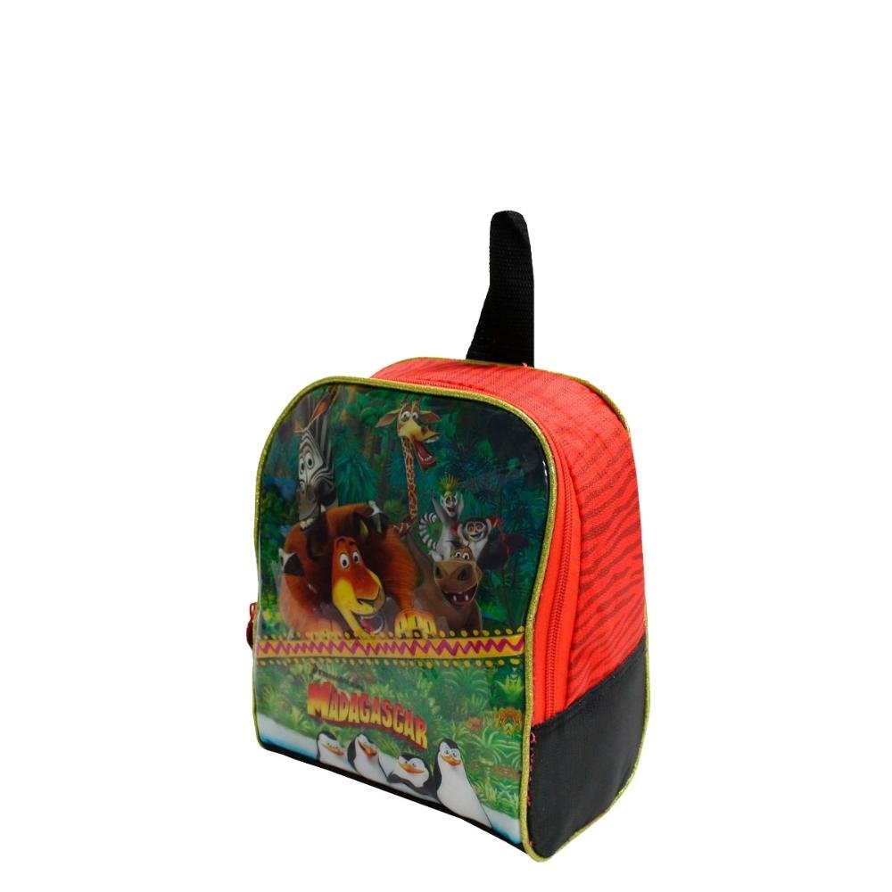 Lancheira Madagascar Infantil Clio Vermelho 2